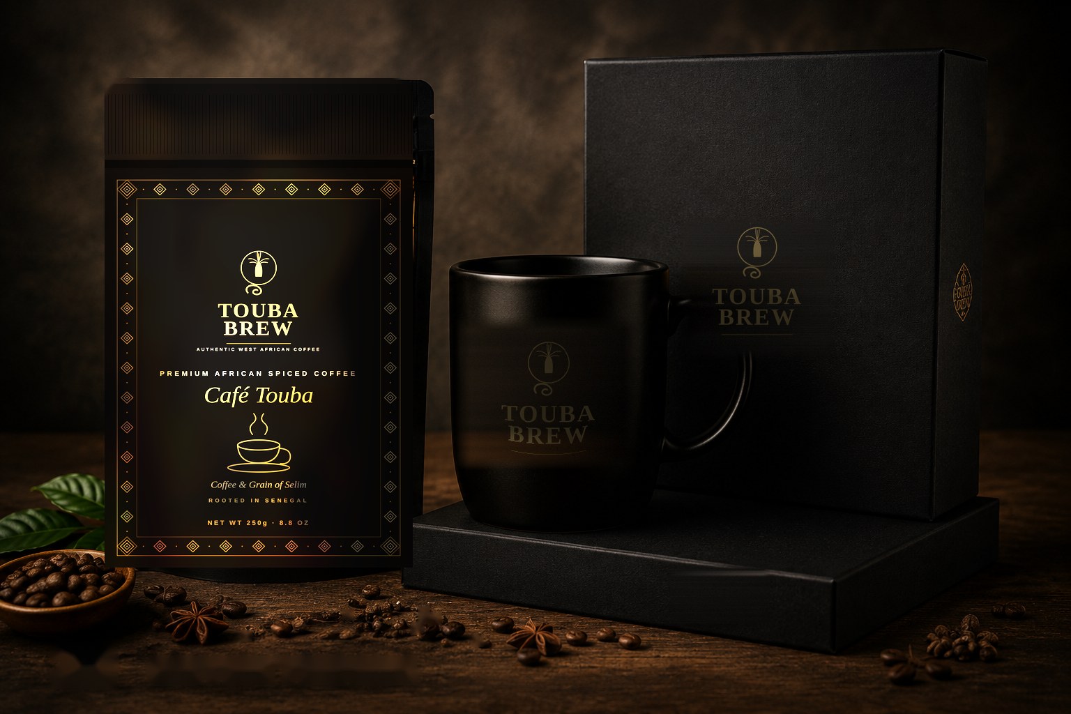 Premium Gift Set — TOUBABREW premium African spiced coffee